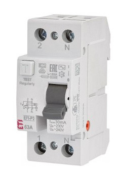 ПЗВ ETI EFI-P2 63/0,03 AC 10кА (2061213)