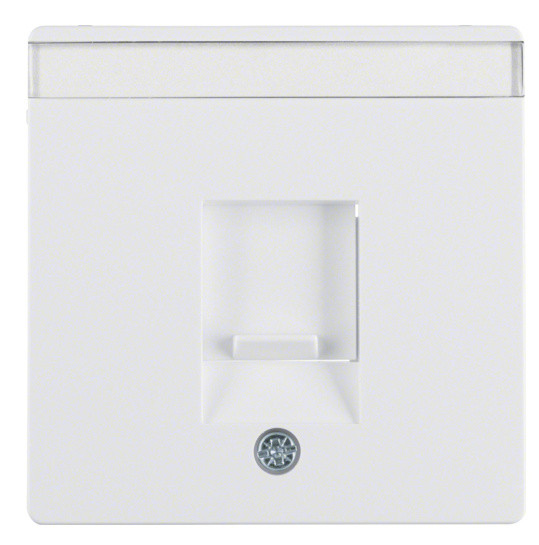 Накладка для суппортов под модуль RJ12/RJ45 полярная белизна Berker Q.х