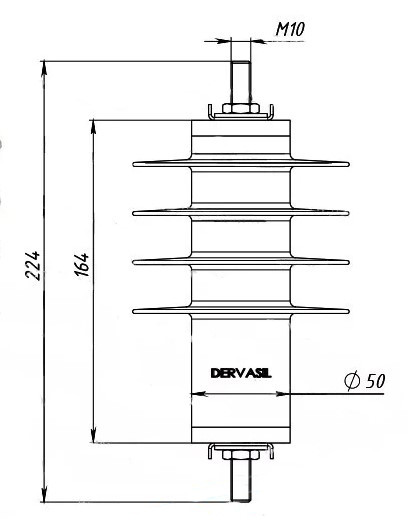 Обмежувач перенапруг Sicame AZBD 90 6кВ - фото №1