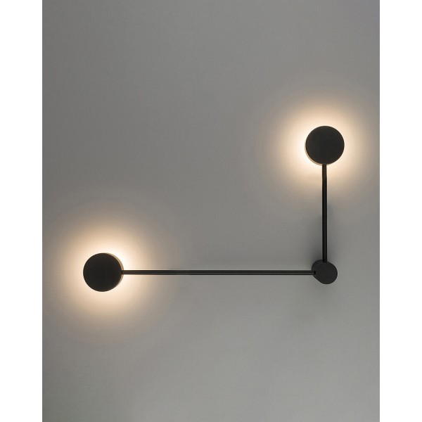 Бра, настінний світильник Nowodvorski 10638 Orbit GX53 2x12W IP20 чорний - фото №1