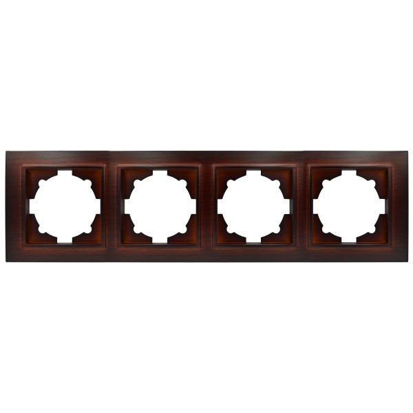 Рамка ELBI ZENA Woodline червоне дерево 4-на ( 500-012900-228 )