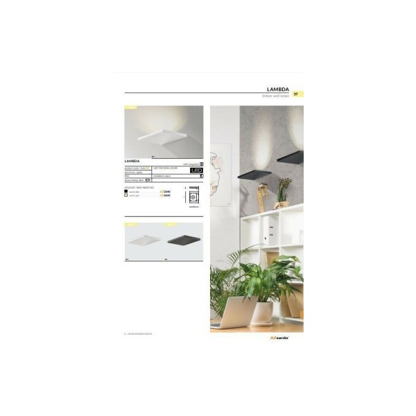 Бра, настінний світильник Azzardo AZ3346 Lambda - фото №1