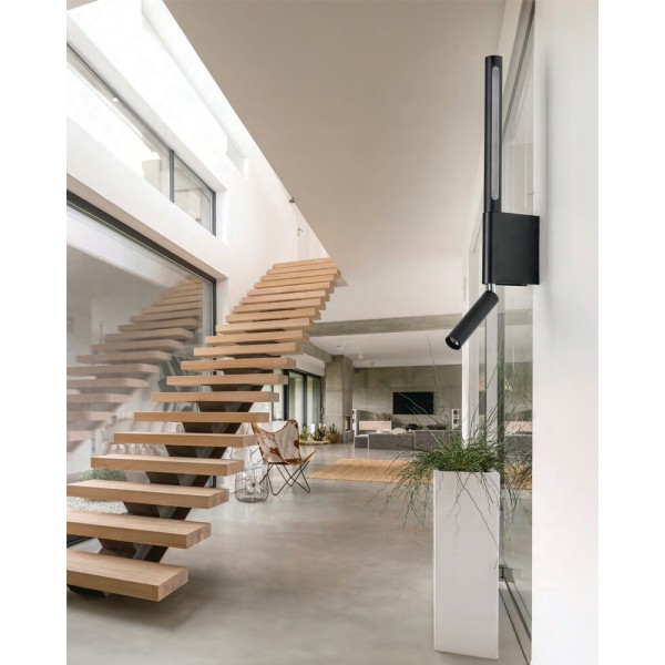 Бра, настінний світильник Azzardo AZ5965 Olimpia LED 2x5W+3W 3000K 240Lm IP20 чорний - фото №1