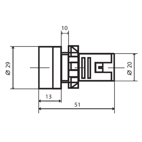 Жовтий постовий вольтметр Аско-Укрем AD22-22 DVM AC 80-500В - фото №3