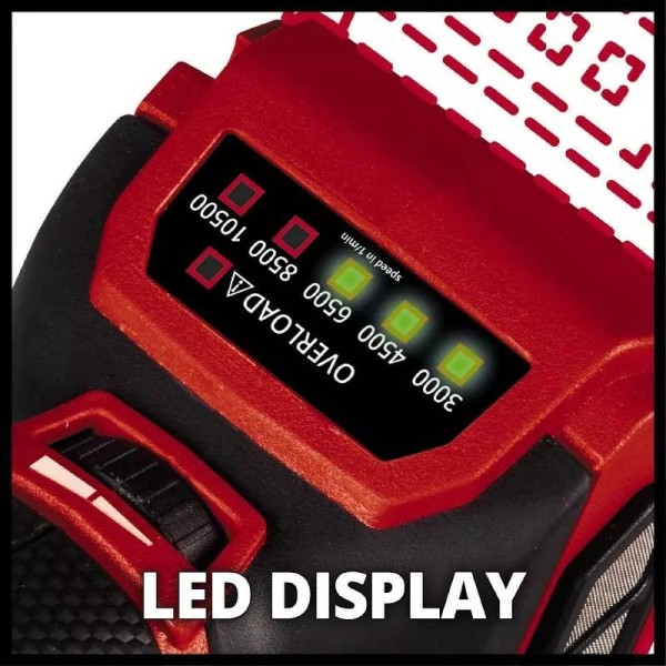 Угловая шлифмашина Einhell X-Change 18В 3000-10500об/мин (4431155) - фото №2