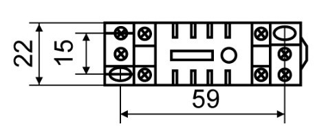 Роз'єм Аско-Укрем PYF08A-E під реле МY2 (A0090020003) - фото №2