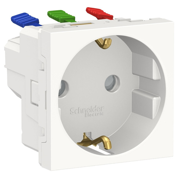 Розетка Schneider Electric NU305718 (зажимной контакт) 16А (белая)