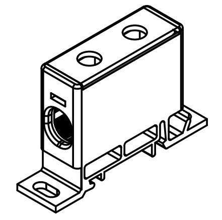 Распределительный блок ETI 001102421 EDBS-50B/PE (150А 16-70мм²) - фото №6