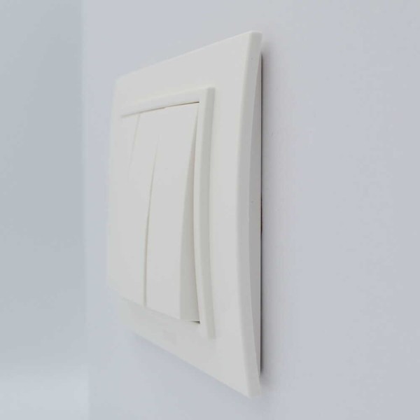 Выключатель ELBI ZENA белый 3кл без рамки ( 609-010200-254 ) - фото №2