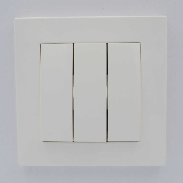 Выключатель ELBI ZENA белый 3кл без рамки ( 609-010200-254 ) - фото №3