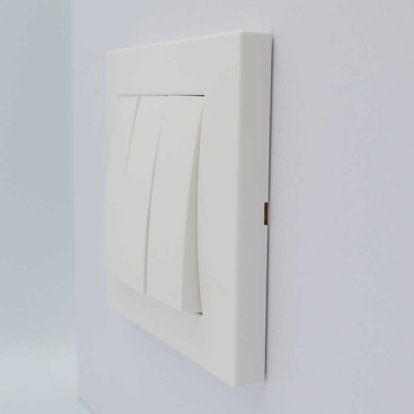 Выключатель ELBI ZENA белый 3кл без рамки ( 609-010200-254 ) - фото №4