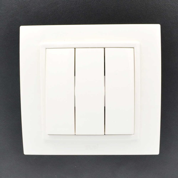 Выключатель ELBI ZENA белый 3кл без рамки ( 609-010200-254 ) - фото №7