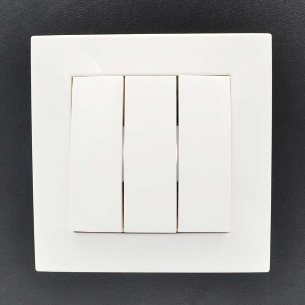 Выключатель ELBI ZENA белый 3кл без рамки ( 609-010200-254 ) - фото №8