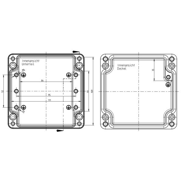 Порожня металева сполучна коробка Spelsberg AL 1212-8 (sp15000901) IP66 - фото №13