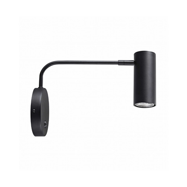 Бра, настінний світильник Zuma Line 5905316608023 Tubo GU10 1x50W IP20 Bk