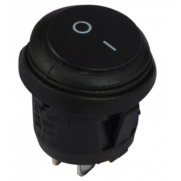 Переключатель Аско-Укрем KCD1-5-101W B/B (0-I) IP65 черный (A0140040073)