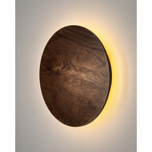 Бра, настенный светильник Nowodvorski 11290 Ring Timber M LED 1x10W 3000K 130Lm IP20 коричневый - фото №2