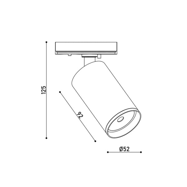 Трековый светильник Kloodi KD-MIO TR GD GU10 IP20 золотой - фото №3