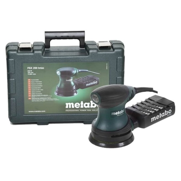 Эксцентриковая шлифмашина Metabo FSX 200 intec (609225500) 240Вт 125мм - фото №2