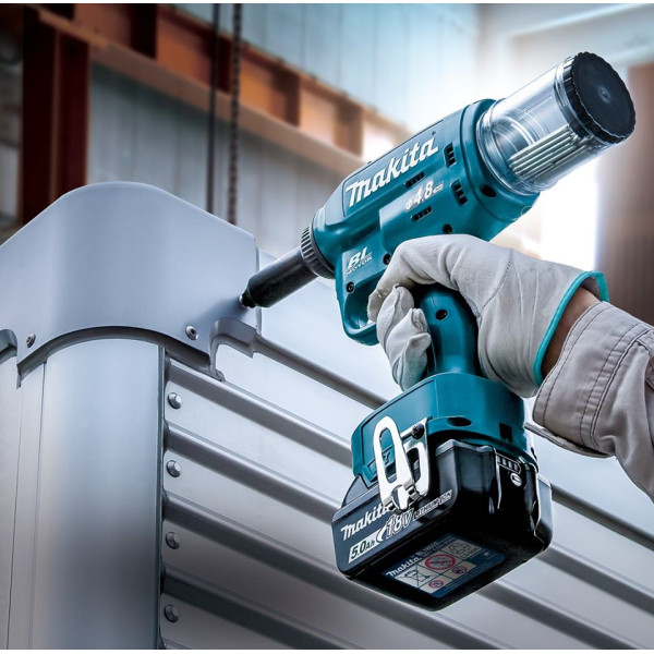 Заклепочник Makita LXT DRV150Z 10kN-2,4/3,2/4/4,8мм 18В (без АКБ та ЗУ) - фото №2