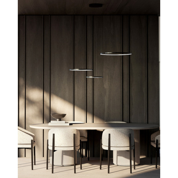 Люстра Nowodvorski 10817 Circolo LED 3x45W 3000K 1600Lm IP20 черная - фото №1