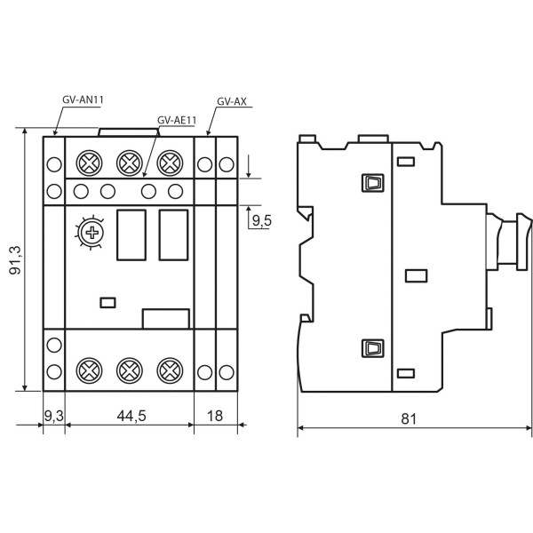 Автомат захисту двигуна Аско-Укрем ВА-2005 М06 1,0-1,6А (A0010050001) - фото №3