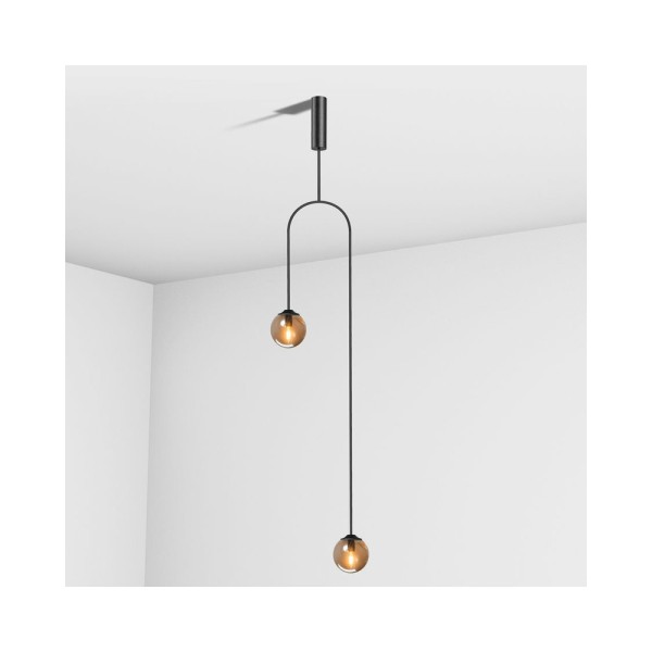 Підвісний світильник, люстра Imperium Light 349224.05.69 Leister E14 2x40W IP20 Чорний