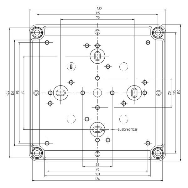Коробка распределительная Spelsberg PC 1313-7-m (9-M20/25 2-M20 1-M25/32) (sp12740501) - фото №4