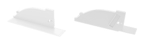 Заглушка Lumines для типу TOPO з отвором ліва білий