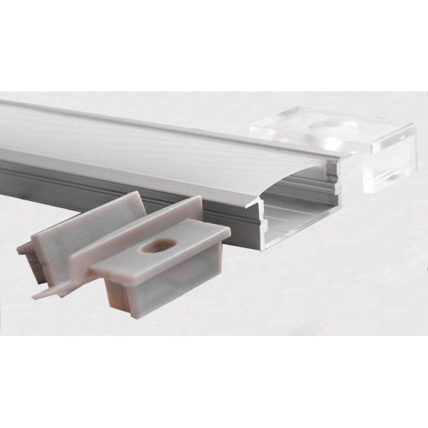 LED-профиль врезной, 2 метра (ЛПВ23_2)