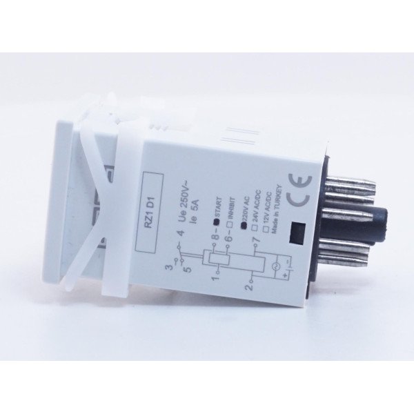 Реле часу EMAS RZ1D1S-5 цифровий багатофункціональний 0.1с-99.59ч 220 AC - фото №5