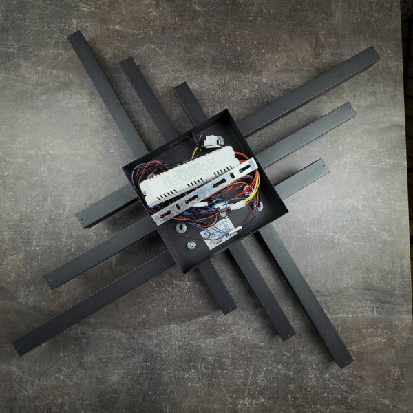 Світильник LED smart HIWAY+пульт квадрат 110W 3000-5000K IP20 чорний ( 220805 ) - фото №3