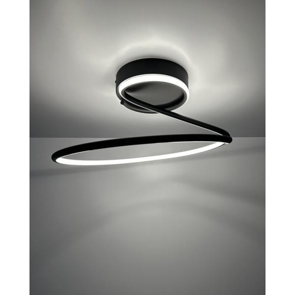 Люстра Goldlux 3335722 Diuna LED 1x34W 4000K 4880Lm IP20 чорна - фото №3
