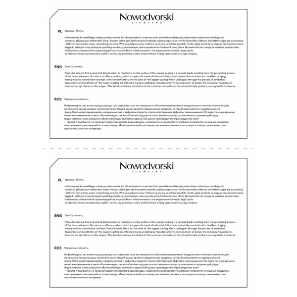 Бра, настінний світильник Nowodvorski 8285 Gstar GU10 1x10W IP20 Bl - фото №4