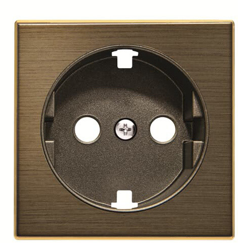 Центральная плата розетки ABB Sky 2CLA858890A1201 8588.9 OE с заземлением (золото)