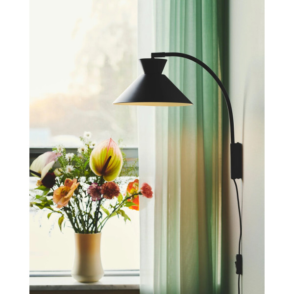 Бра, настінний світильник Nordlux 2213371003 Dial E27 1x10W IP20 чорний - фото №1