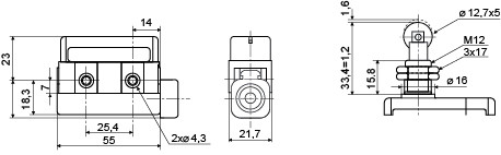 Конечный мини-выключатель Аско-Укрем D4MC-5020 (A0050040013) - фото №2