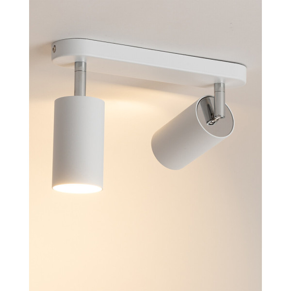 Светильник поворотный, спот Nowodvorski 6015 Eye Spot GU10 2x10W IP20 белый - фото №1