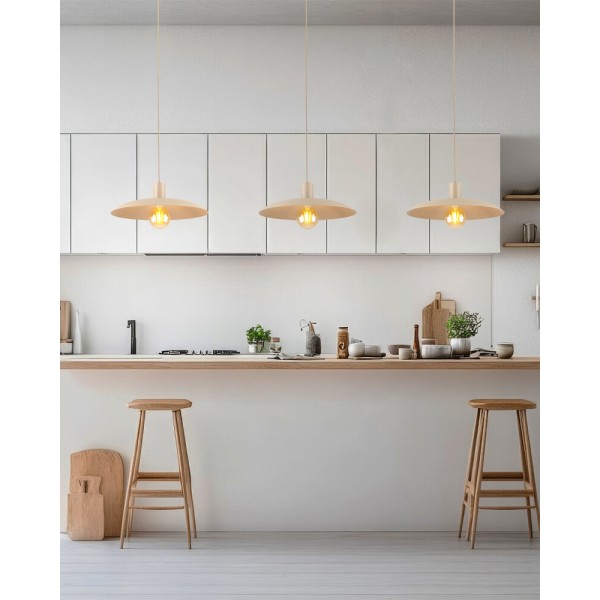 Подвесной светильник, люстра TK Lighting 10711 Astra E27 1x15W IP20 бежевый - фото №1