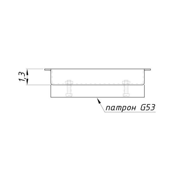 Точечный светильник для потолка Грильято Imperium Light 722186.05.05 Griliato GX53 1x60W IP20 Черный - фото №1