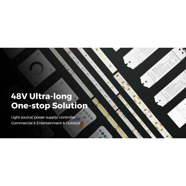 LED стрічка COLORS 80-2835-48V-IP67 5.8W 550Lm 3000K 20м (D880-48V-10mm-IP67-WW) - фото №3