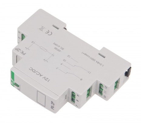 Електромагнітне реле F&F PK-2P-12V 12В 2х8 А - фото №2