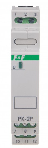 Електромагнітне реле F&F PK-2P-12V 12В 2х8 А - фото №3