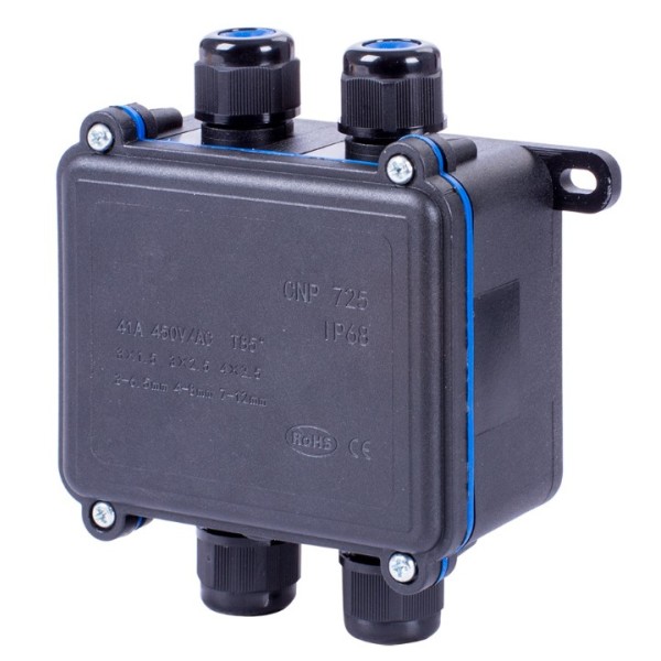 Распределительная коробка E.Next e.wdb.cnp723.4t.b с клеммником 103х96х42 мм IP68 (s071002)