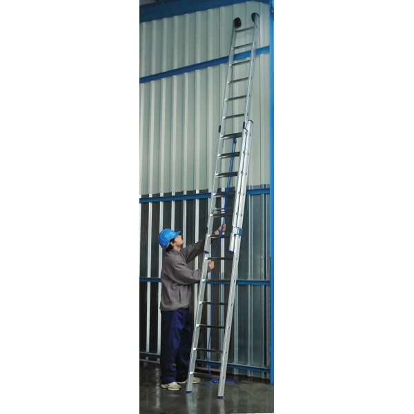 Выдвижная лестница Elkop VHR PL 2x16 на канатной тяге - фото №3