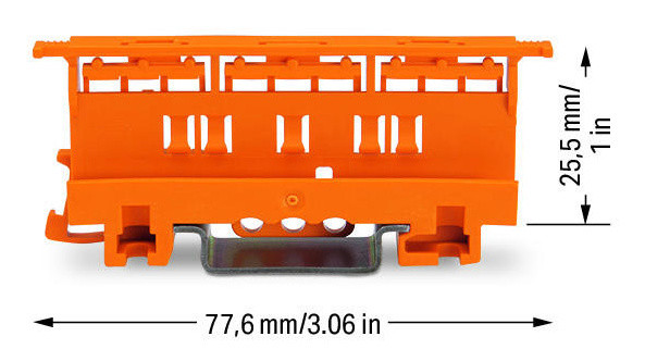 Фиксирующий держатель WAGO 221-500 (для клемм сечение 4мм²) - фото №1