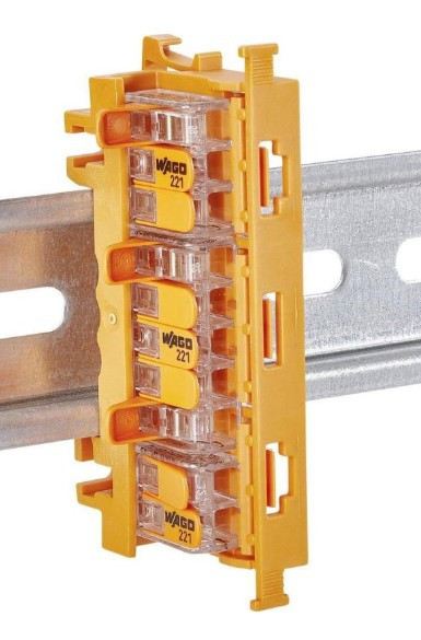 Фиксирующий держатель WAGO 221-500 (для клемм сечение 4мм²) - фото №5