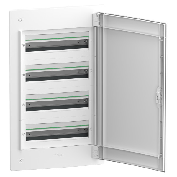 Встраиваемый щит Schneider Electric PrismaSeT XS LVSXN418 4 ряда 72М белые двери - фото №2