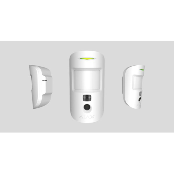 Беспроводной датчик выявления движения Ajax 15711 MotionCam с фотофиксацией (белый) - фото №1