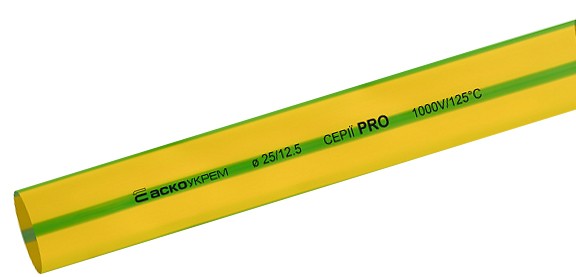 Желто-зеленая термоусадочная трубка Аско-Укрем PRO Ø 25,0/12,5 (A0150040581)